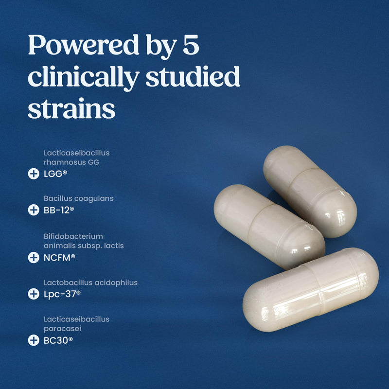 URENUS Synbiotic Gut Microbiome Formula 30 Billion Live Cultures 5 Clinically Studied Strains with Inulin FOS Prebiotic Fibre 30 Capsules