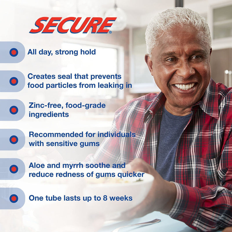 [Australia] - Secure Sensitive, Denture Adhesive, 1.4 Oz (40 G) 