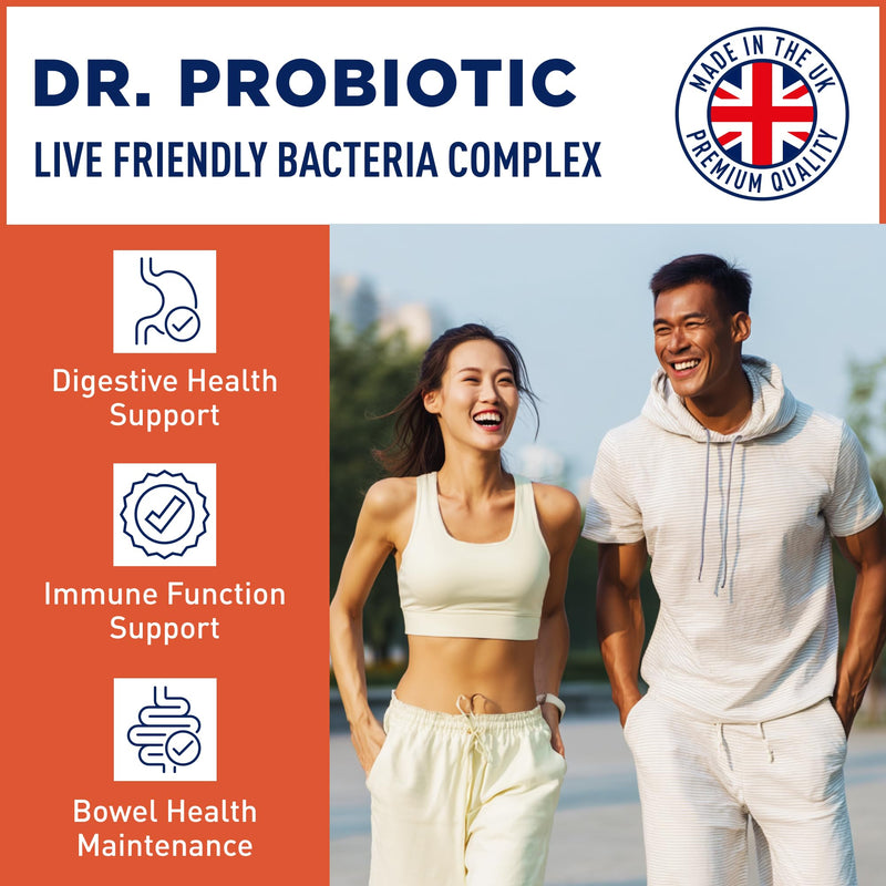 Sense of Life Dr. Probiotic Complex for Immunity & Digestive Support, 30 Capsules – 20 Billion CFU – Probiotics & Prebiotics - Supports Digestive Gut Health & Immune Function