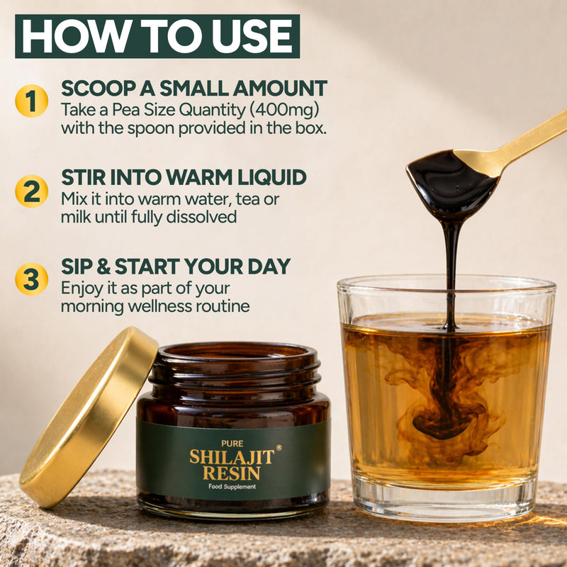 Pure Shilajit Resin 30g - Gold Grade Himalayan Shilajit, 75% Fulvic Acid, 85+ Trace Minerals, 120+ Servings, Lab Tested | Natural Energy Supplement for Men & Women, Vegan & Unrefined