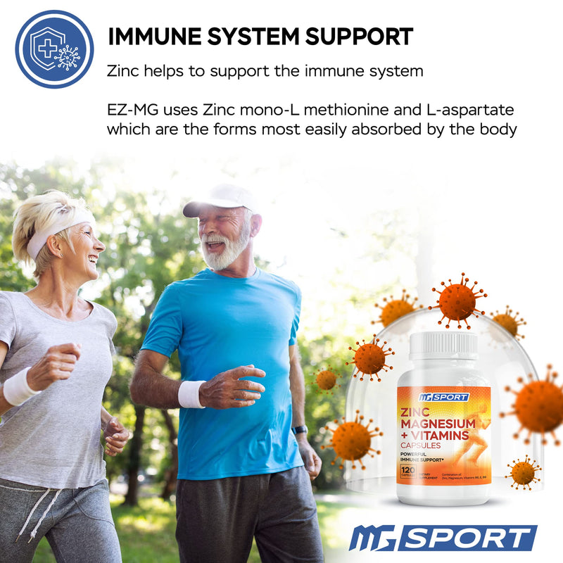 High Absorption Zinc and Magnesium Supplement and Magnesium Oil Spray - for Leg Cramps and Muscle Recovery