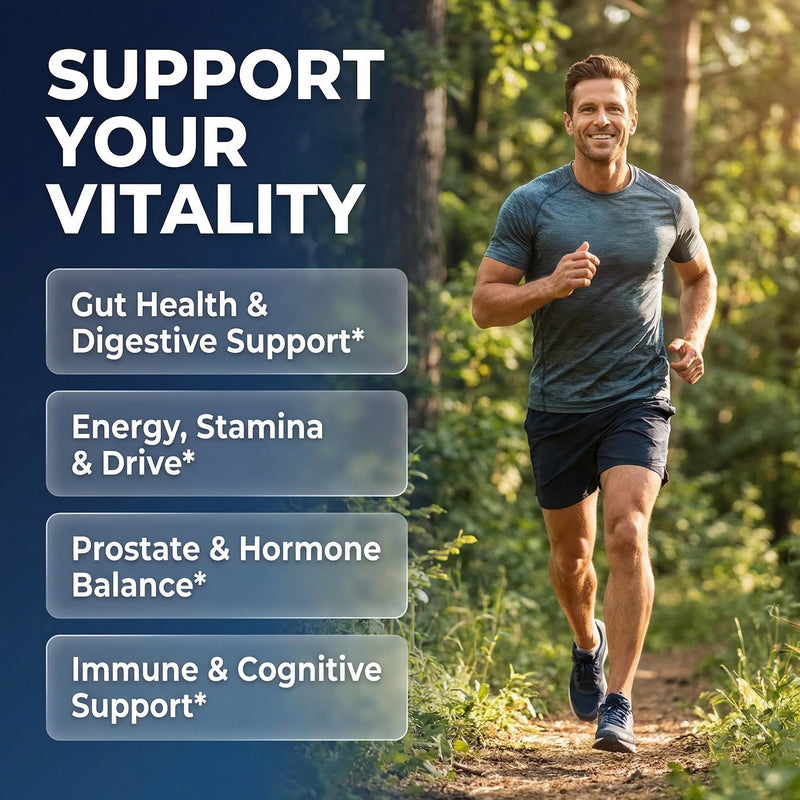 Clean Nutra Probiotics for Men | Tongkat Ali, Saw Palmetto, Tribulus, Ginseng, Ashwagandha, Maca, Pumpkin, Gingko Biloba, Pine Bark, Fenugreek, Shilajit, Zinc - Mens Probiotic 60 Capsules 1