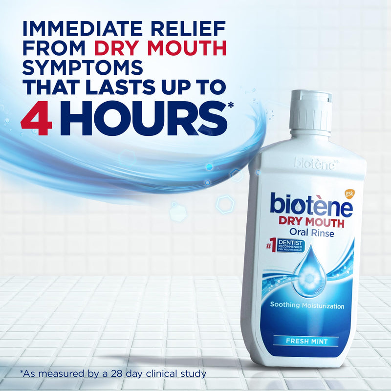 [Australia] - biot√®ne Oral Rinse Mouthwash for Dry Mouth, Breath Freshener and Dry Mouth Treatment, Fresh Mint, 16 fl oz 16 Fl Oz (Pack of 1) 