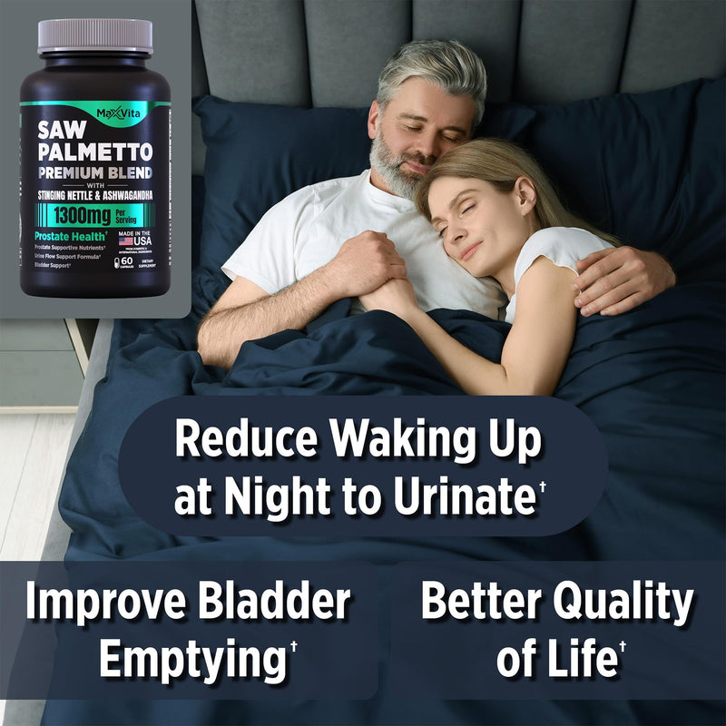 [Australia] - Prostate Premium - Saw Palmetto for Men, Stinging Nettle, Ashwagandha, Lycopene, Bladder & Urinary Relief, Prostate Supplement for Men, 60ct 