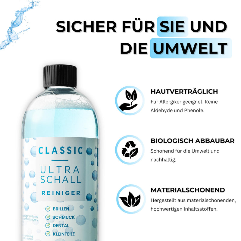 [Australia] - Ultrasonic cleaner concentrate for every ultrasonic device Hygienic & material-friendly cleaning for glasses, jewelry & dentures | Developed by the optician (Action 2025) Action 2025 
