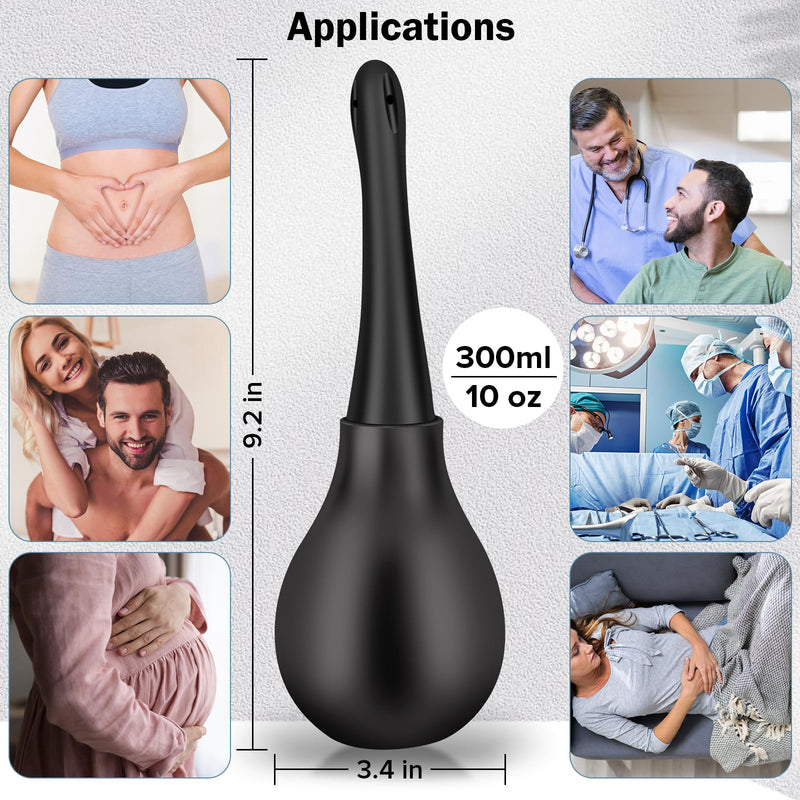 [Australia] - Enema Bulb Anti Backflow Anal Douche Kit with Lube for Men&Women 
