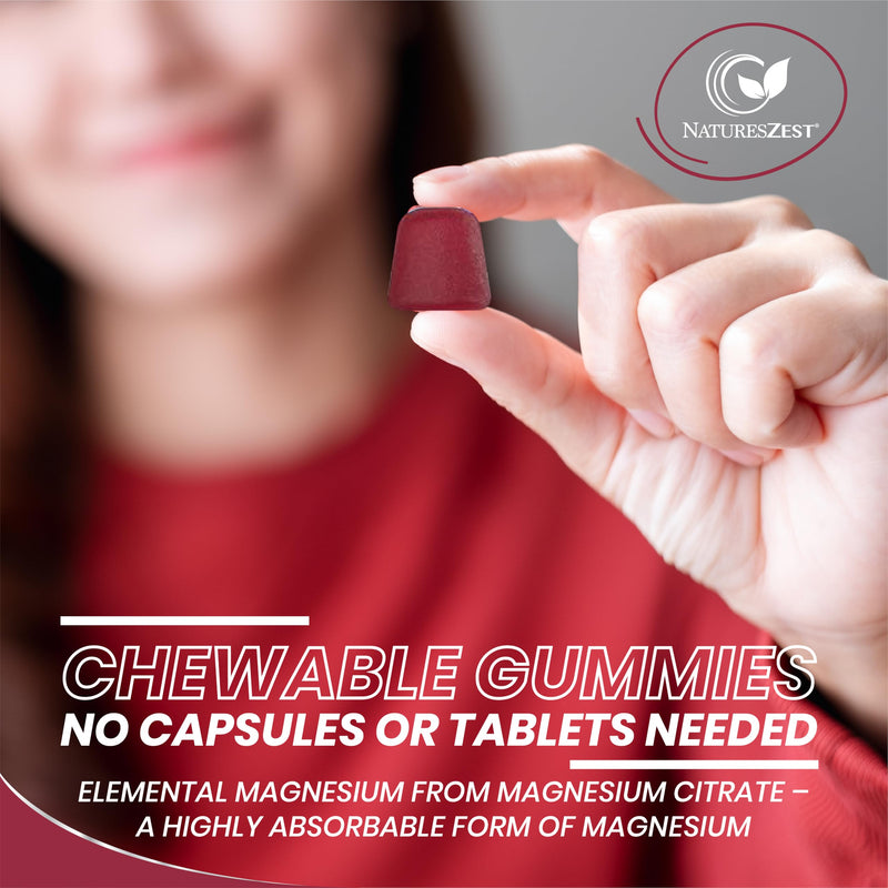 Magnesium Gummies 180mg - 120 High Strength Vegan Gummies for Adults & Kids | Premium formula supports natural sleep, muscle relaxation, and immune health. Delicious natural berry flavour