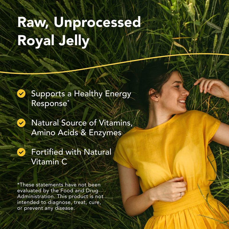 NORTH AMERICAN HERB & SPICE Royal Power - 120 Capsules - Royal Jelly Concentrate - Healthy Energy Response, Natural Source of Vitamins - Fortified with Rosemary & Sage - Non-GMO - 60 Servings