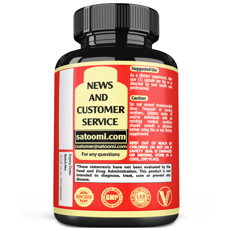 [Australia] - Satoomi 9in1 Tongkat Ali Root Extract - Ashwagandha, Tribulus Terrestris - 90 Capsules for 3 Months - Support Strength, Energy & Healthy Immune 90 Count (Pack of 1) 