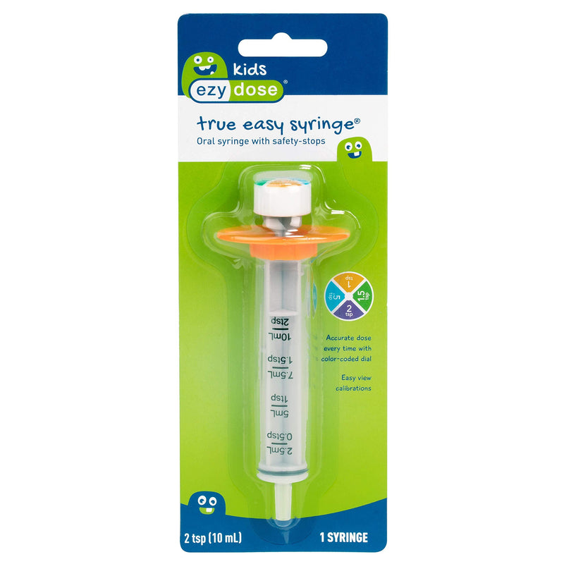 [Australia] - EZY DOSE Kids Baby Oral Syringe & Dispenser, True Easy Design for Liquid Medicine, Easy to Control, 10 mL/2 TSP Color Coded, BPA Free, Pack of 3 10 mL/2 TSP (3-Pack) 