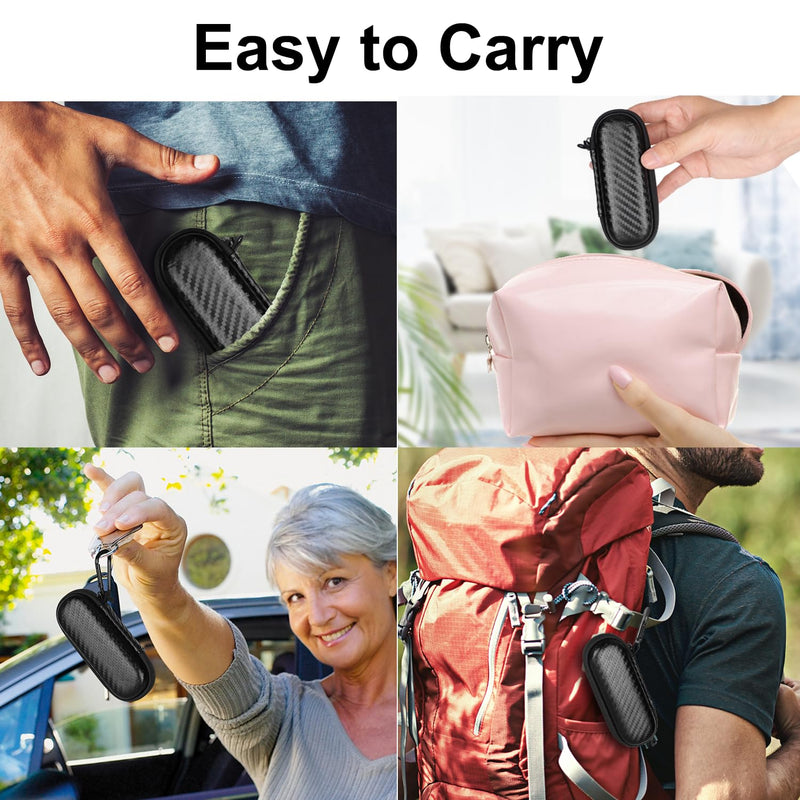 [Australia] - Glamgen Case for kardiamobile EKG Heart Monitor, Hard Travel Case for KardiaMobile 6L, Case for Kardia EKG Monitor, Pill Box and Carabiner Clip Included, Heart Monitor Travel case 