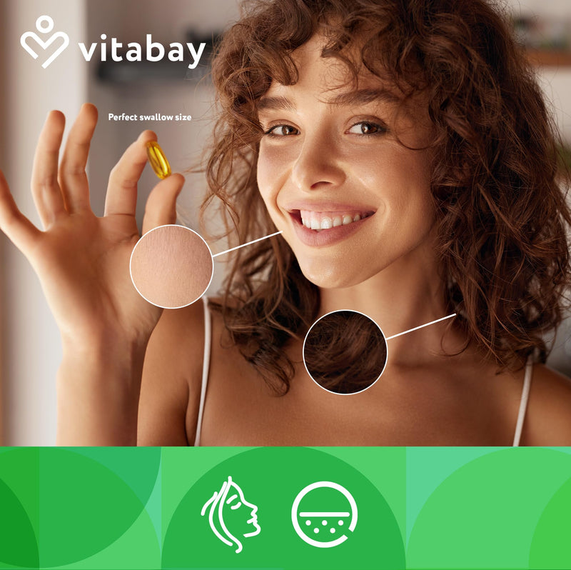 Vitabay Vitamin E 600 IU Depot - 200 Vegan Softgel Capsules - Natural D-Alpha Tocopherol - High Strength - Cell Protection from Oxidative Stress - Lab Tested - 12 Month Supply 100 g (Pack of 1)