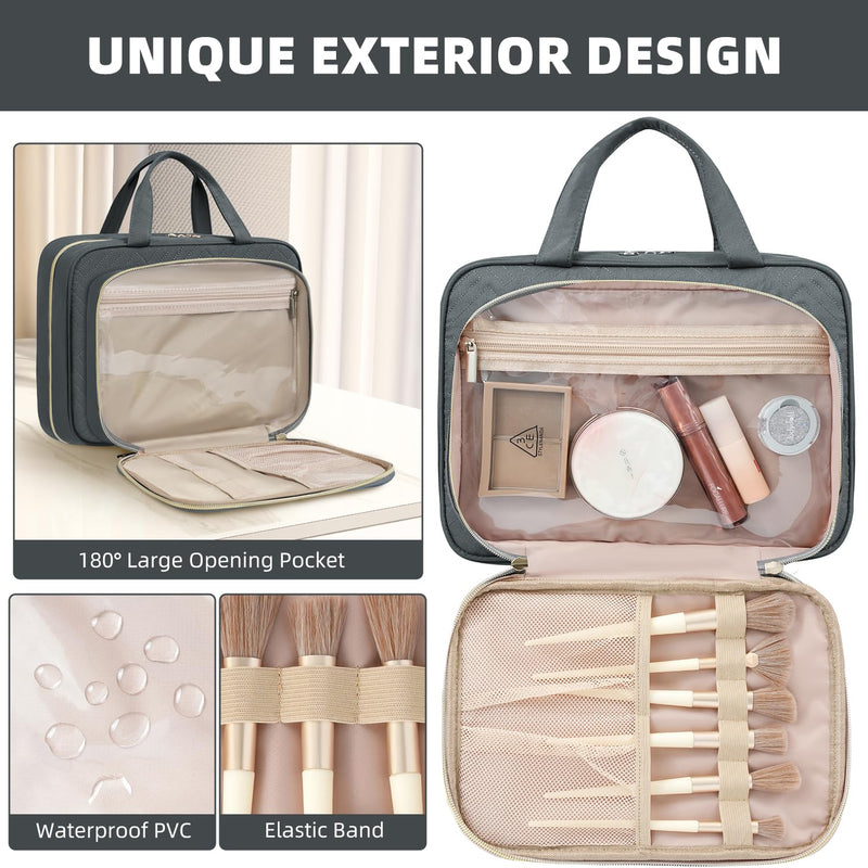 BAGAIL 10 Set Packing Cubes and Hanging Toiletry Bag