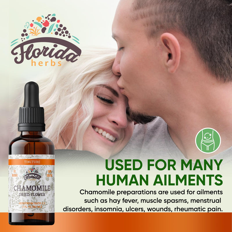 [Australia] - Chamomile Tincture, Organic Chamomile Extract (Matricaria Recutita) Flowers 2 Fl Oz (Pack of 1) 