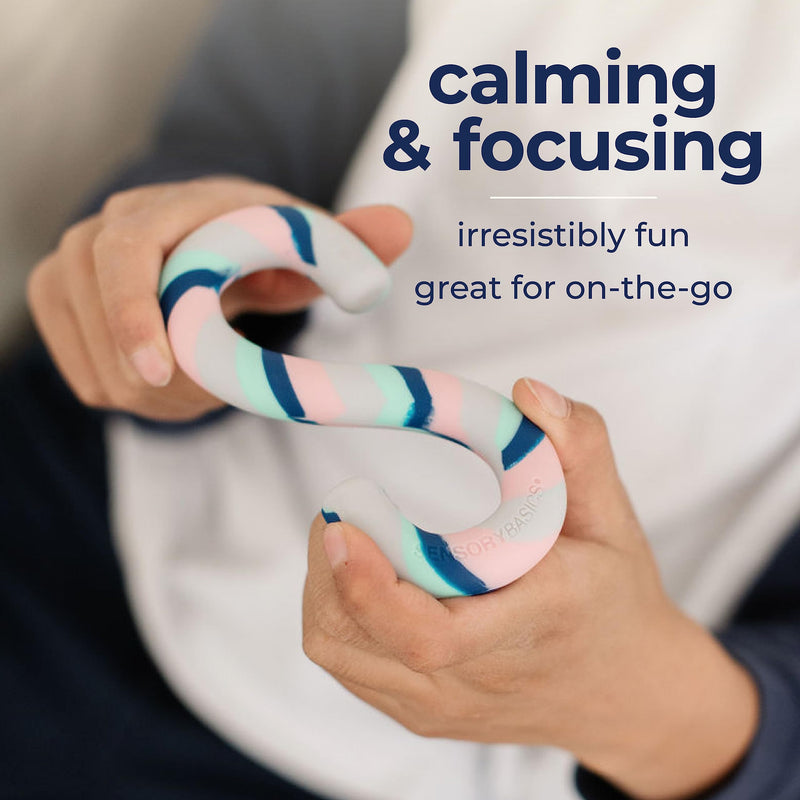 [Australia] - S-Chidget - Chewy Sensory Fidget and Oral Motor Therapy Tool for Kids with Special Needs - Chew Toy for Kids with Sensory Issues - Toddler Chewy Sensory Toy - (Pack of 2) 
