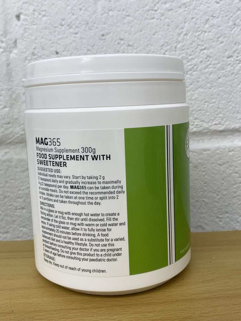 MAG365 Magnesium Citrate Powder - Highly Absorbable Magnesium Supplement - Passion Fruit 300g 300 g (Pack of 1)