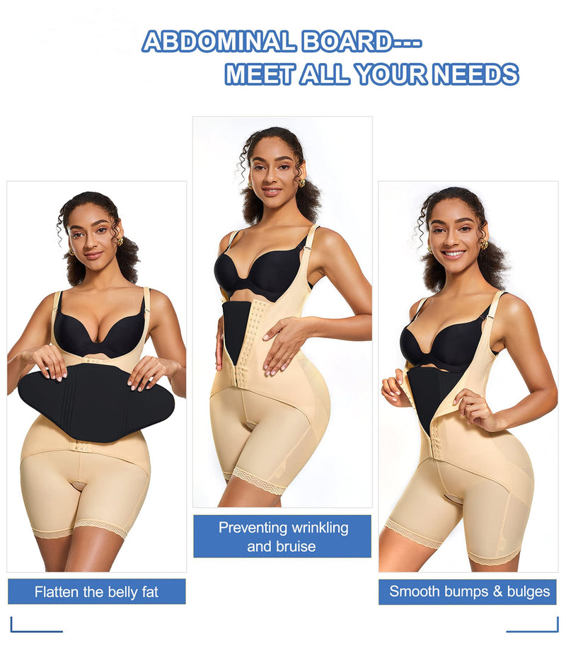 [Australia] - Bafully Compression Abdomen Lipo Board Abdominal Abdomen AB Board Postoperative Abdomen Compression Abdominal Operations Liposuction Beige One Size 