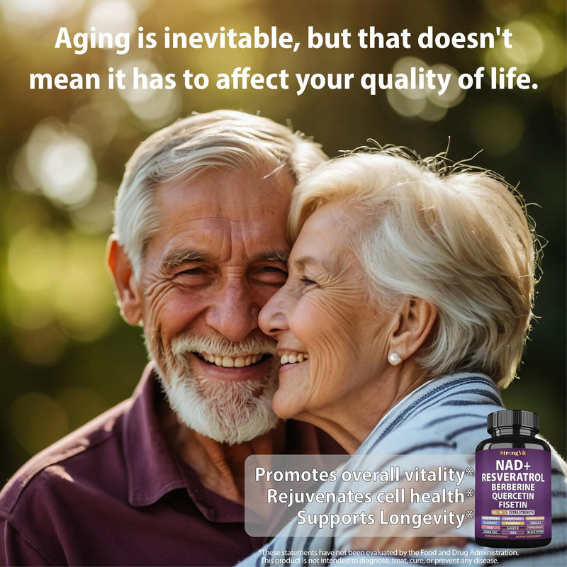 NAD Resveratrol Supplement for Women & Men. Support Cellular Health, Energy + Healthy Aging. Advanced Formula, Plus Third-Party Lab Tested in USA (60 Capsules) 60 Count (Pack of 1)
