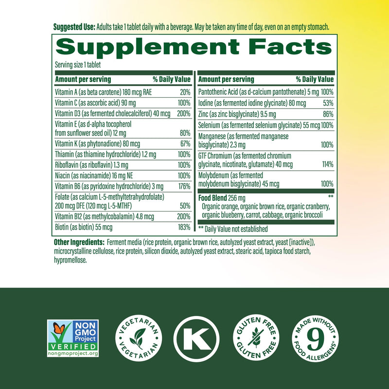MegaFood One Daily Multivitamin for Women 55+, 19 Nutrients, 120 Tablets | Supports Healthy Aging with Vitamin C, A, E, Cellular Energy Support with B Vitamins, D3 & Zinc, Vegetarian, 120 Servings 120 Count (Pack of 1)