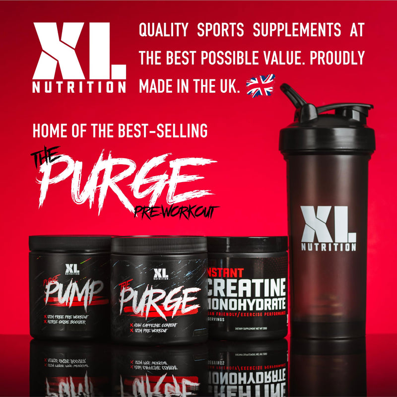 The Purge - Pre Workout 225g Powder Shake - High Caffeine Content - Helps with Energy, Focus and Blood Flow - No Crash - Potent Formula - Quick Absorbing (Green Apple) Green Apple