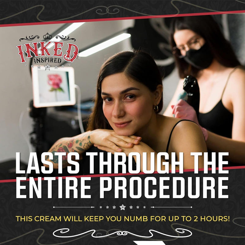 [Australia] - Painless Tattoo Numbing Cream Maximum Strength - Topical Anesthetic Numbing Cream for Tattoos, Microneedling, Waxing for Pain Numbing Relief - 1 oz (30 mL) 