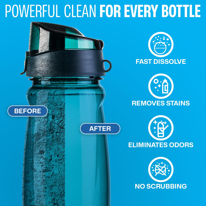 [Australia] - SoJourner Bags Water Bottle Cleaning Tablets - 36 Pack, Chlorine & Odor Free, Hydration Bladder and Water Bottle Cleaner Tablets, Removes Stubborn Stains & Odors 