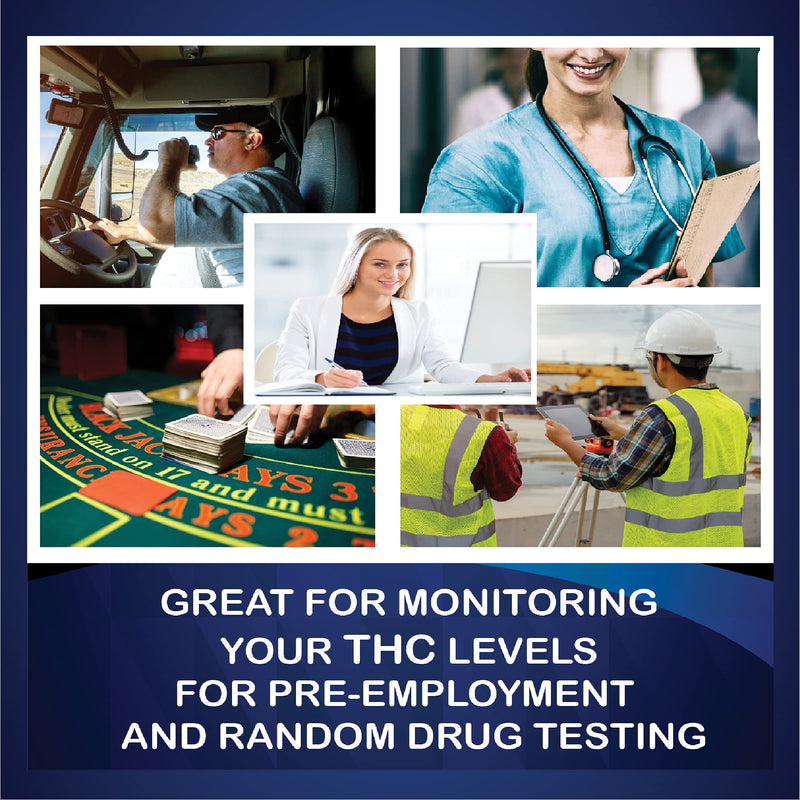 [Australia] - 5 Pack - DrugExam THC Advantage Made in USA Multi Level Marijuana Urine Test Kit. Highly Sensitive THC 5 Level Drug Test Kit. Detects at 20 ng/mL, 50 ng/mL, 100 ng/mL, 200 ng/mL and 300 ng/mL (5) 