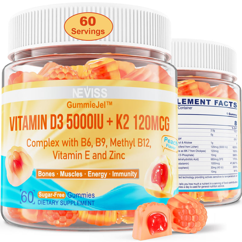 NEVISS Bundle - Women&Men 50+ Multivitamin 1 Pack + D3 5000IU K2 120mcg