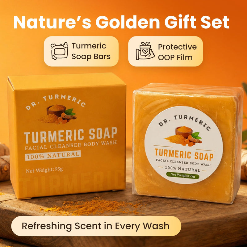 Turmeric Soap Bar for Face & Body | Vegan Skin Cleanser for Smooth, Moisturized & Radiant-Looking Skin | Rich Lather, Deep Cleansing & Refreshing Scent | 1 Bar 3.35 Ounce (Pack of 1)