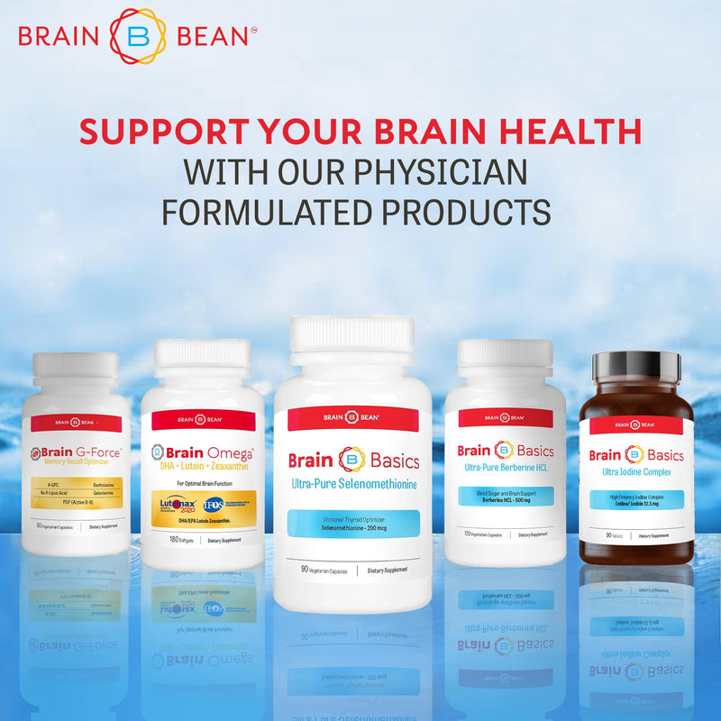 [Australia] - Brain Basics Ultra-Pure Selenomethionine - Proper Thyroid Function and Immune System Support - 200 mcg Most Bioavailable Selenium - 90 Servings 