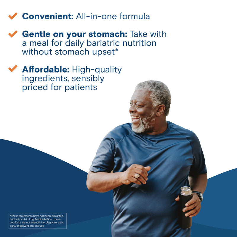 Bariatric Fusion Chewable Multivitamin with High ADEK Vitamins | Multi for Duodenal Switch Patients | Mixed Berry Flavored Tablets | with Iron and Calcium | One Month Supply