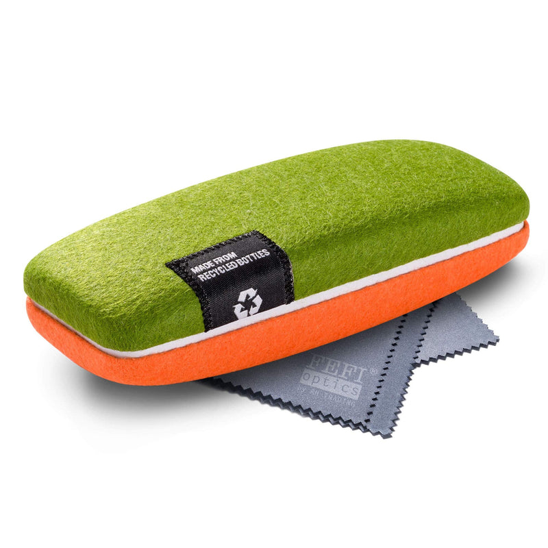 [Australia] - FEFI - Hardcase glasses case with felt cover made from recycled PET bottles, green 