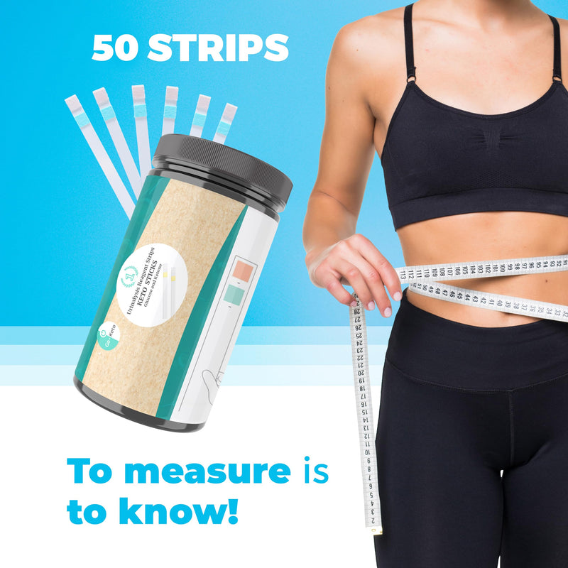 [Australia] - Go-Keto Keto Sticks 50 pieces - glucose + ketone urine test strips for measuring easily at home, perfect for accompanying a keto diet 