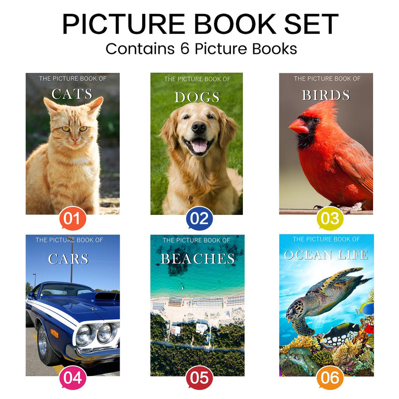 [Australia] - 6 Pack Picture Book Set for Seniors with Dementia, Activities for Elderly Seniors, Provide Products for Alzheimer's Patients and Adults, Brain Exercise, Increased Communication 6 Pack 