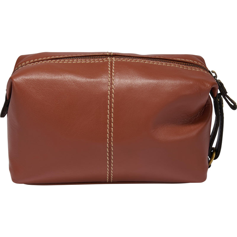 Rawlings | Travel Kit Toiletry Bag Collection | Genuine Leather | Multiple Styles & Colors 8" W x 4.75" H x 4" D Brown | Wild Card Collection