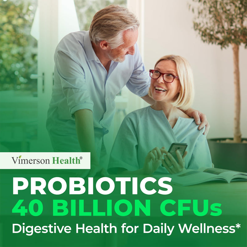 Probiotics for Women & Men, 40 Billion CFU Prebiotics for Gut Health 60 Ct | MAKTREK® Bi-Pass Technology with 4 Probiotic Strains & Prebiotics for Digestive Health & Immune Support - Fridge-Free Formula