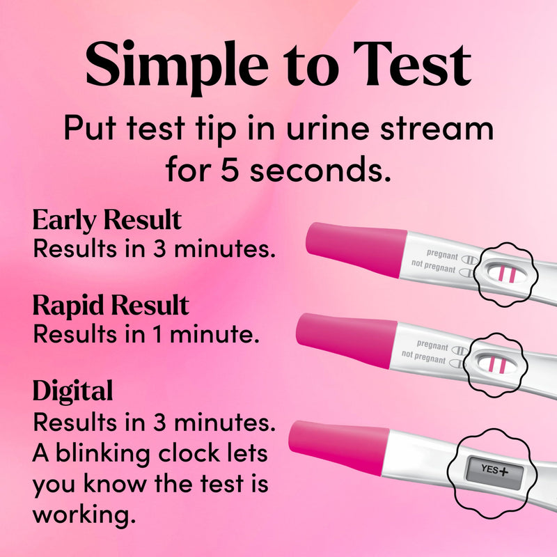First Response Triple Check Pregnancy Test 3 ct. | Early Result Test, Digital Pregnancy Test, Rapid Result Test, Over 99% Accurate*