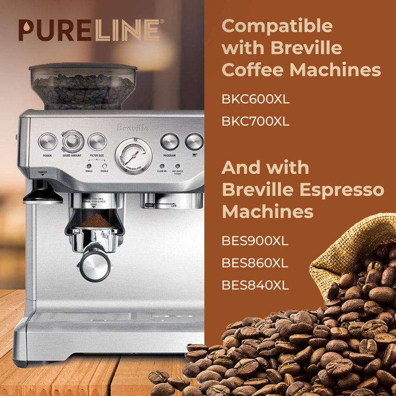 [Australia] - 12-Pack Breville Water Filter BWF100 Replacement by Pureline, Compatible with Breville Espresso Machine 