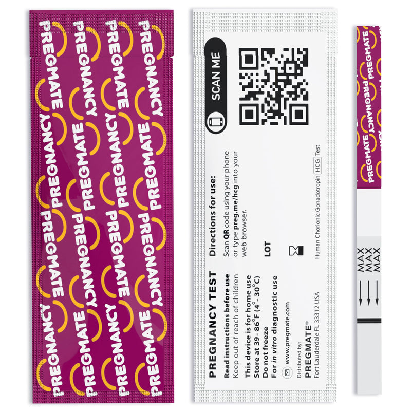 Pregmate 100 Pregnancy Test Strips (100 Count)