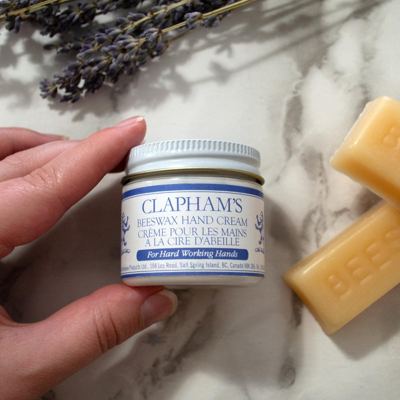 [Australia] - Clapham's Beeswax Natural Hand Cream for Hardworking Hands, Made with Organic Lavender & Rosemary Essential Oil to Soothe Dry Skin (7 oz/200g) 7 Ounce (Pack of 1) 