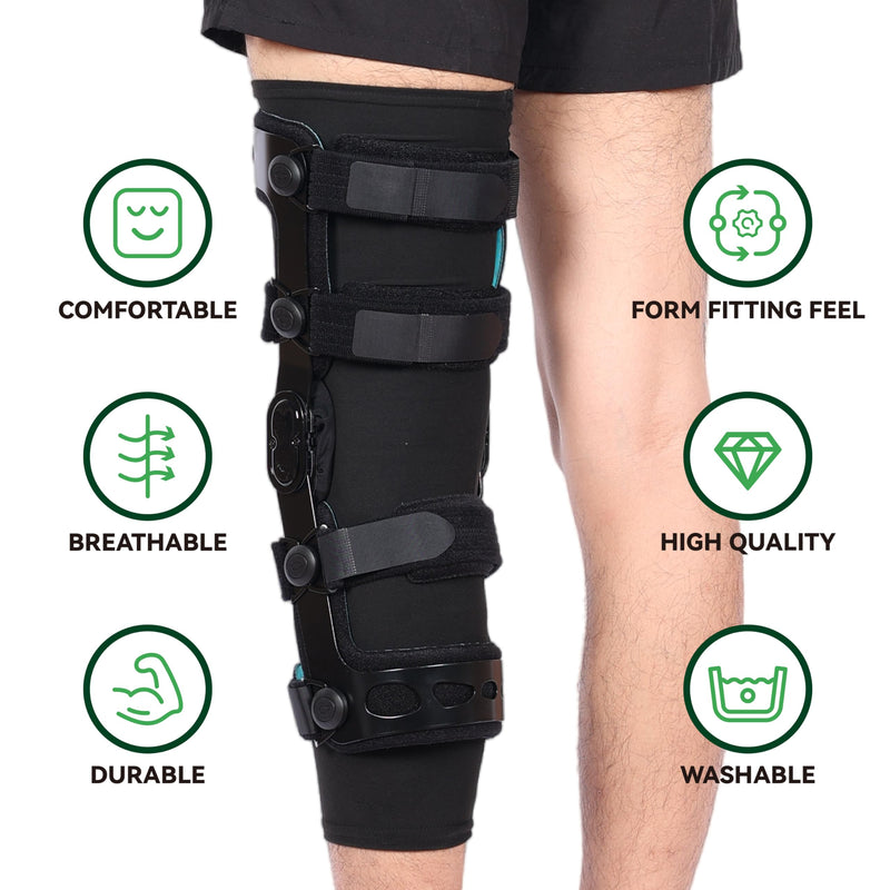 Orthomen Undersleeve Knee Brace Cotton Spandex Blend Knee Sleeves (2 Pack) for Women & Men, Breathable Knee Sleeve for Knee Bracing, Comfortable Knee Sleeve for Knee Braces,X-Large 2 Pack X-Large