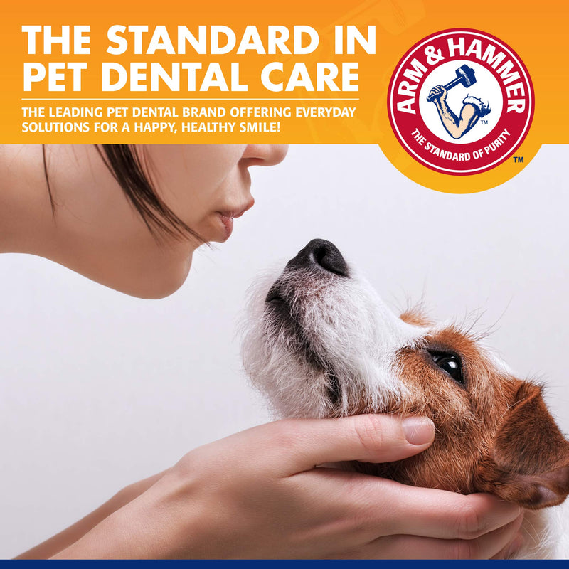 Arm & Hammer for Pets Tartar Control Kit for Dogs | Contains Toothpaste, Toothbrush & Fingerbrush | Reduces Plaque & Tartar Buildup | Safe for Puppies, 3-Piece , Beef Flavor 2.5 Ounce (Pack of 1)
