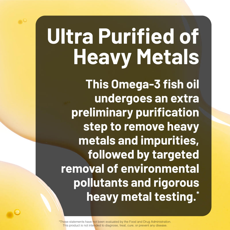 NatureWise Ultra Omega 3 Fish Oil 2200 mg – 1300 mg Omega-3 - Triglyceride Form - Lemon Flavor - Wild-Caught Fish Oil + EPA & DHA - Burpless, Non-GMO - 180 Softgels[3-Month Supply] 180 Count (Pack of 1)
