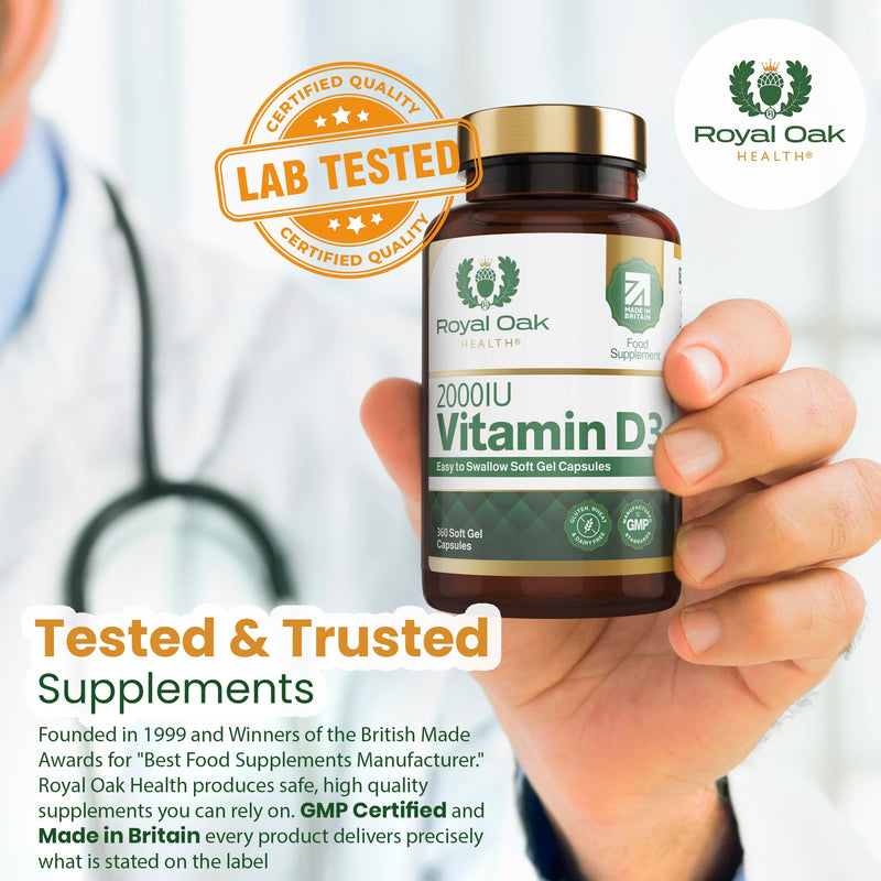 Vitamin D3 (Cholecalciferol) - High Strength Easy to Swallow Vitamin D Tablet Alternative Supplement for Immune, Muscle, Bones & Teeth (Vitamin D3 2000iu 180 Soft Gel Capsules) Vitamin D3 2000iu 180 Soft Gel Capsules