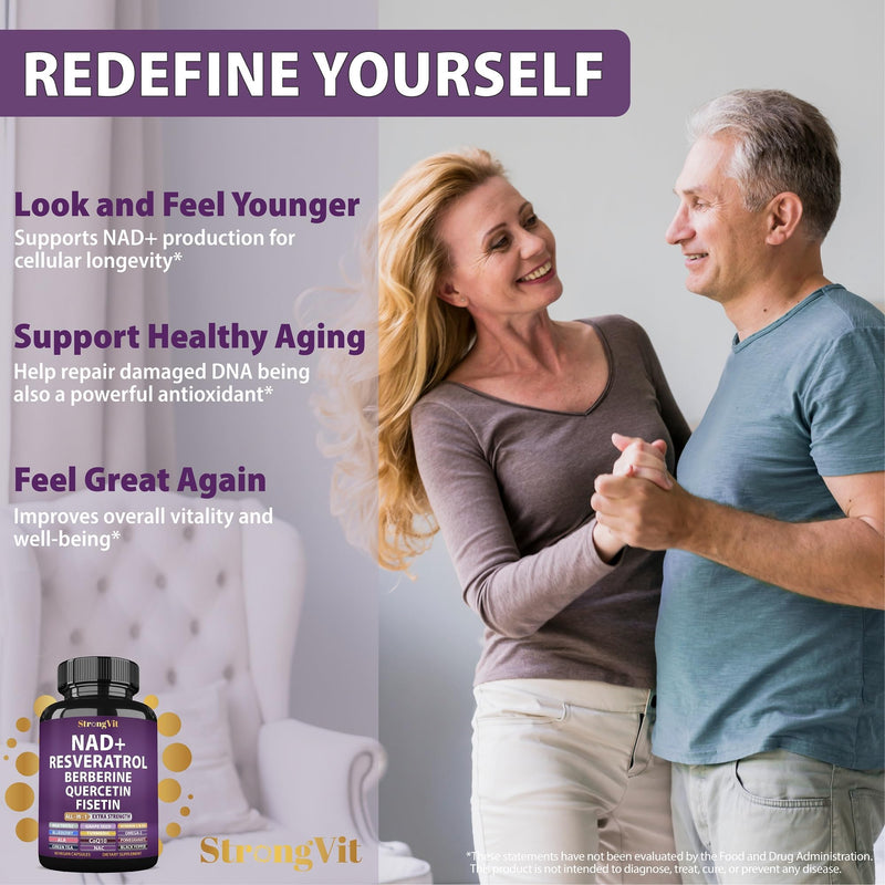 StrongVit NAD Supplement & Magnesium Complex Bundle (120 Capsules)