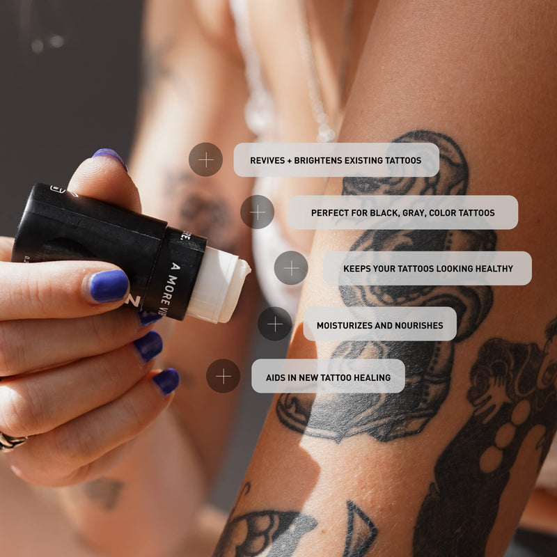 [Australia] - Mad Rabbit Enhance Tattoo Balm Stick-Tattoo Aftercare Brightener & Moisturizer, Organic & All Natural, Color Enhancement, Fragrance-Free (.2oz) 