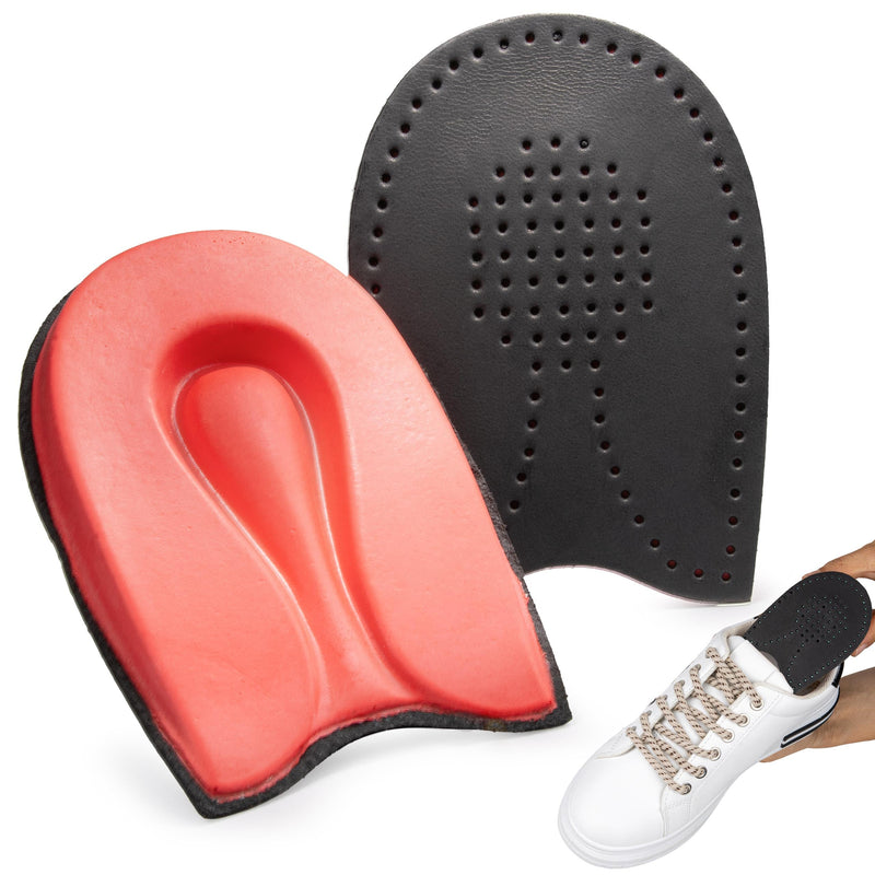 [Australia] - SULPO Heel Spur Insoles - Heel Pad Shoes with 3 Hardness Levels to Relieve Heel Pain and Plantar Fasciitis, Heel Cushion for Comfort and Support Black Size 35-41 Hard 35 - 41 Hard Black 