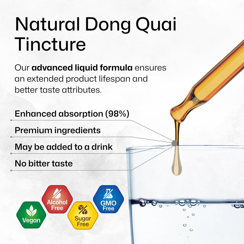[Australia] - Dong Quai Tincture - Organic Angelica Root Liquid Extract - Women’s Health Support - Alcohol and Sugar Free - Vegan Drops 2 Fl.Oz. 2 Fl Oz (Pack of 1) 