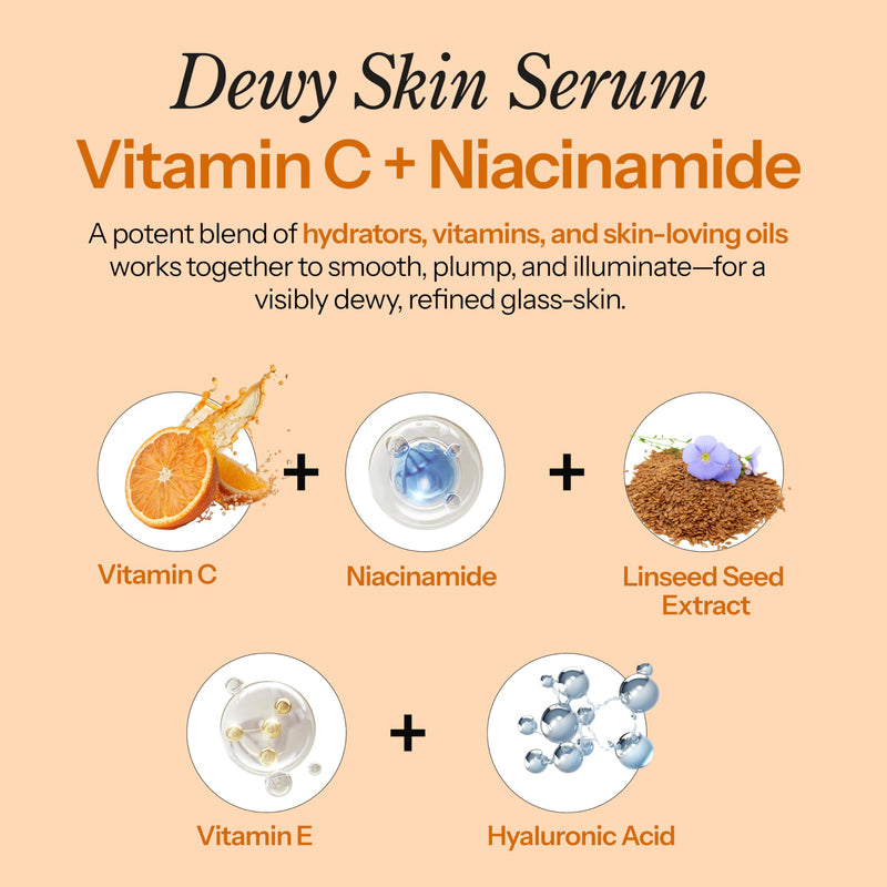 Hello You Vitamin C Serum For Face With Niacinamide – Dermatologist Tested, Korean Skin Care – Supports Glowy Skin, Enhances Tone & Smooths Texture For A Youthful Looking Complexion – Vegan 1.69 Fl Oz Vitamin C & Niacinamide