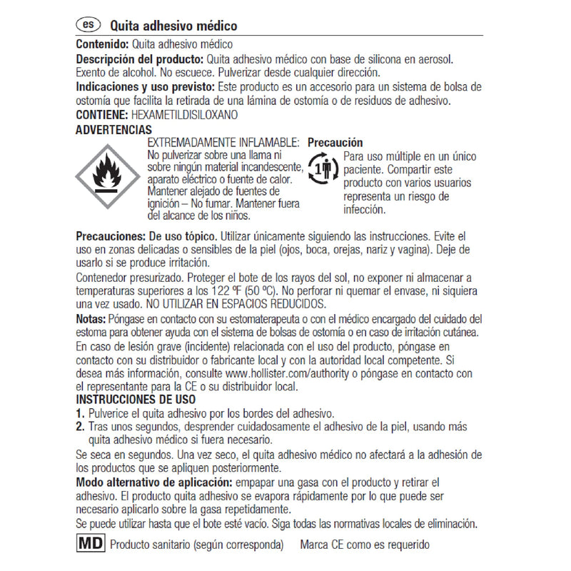[Australia] - Hollister Adapt Medical Adhesive Remover, No Sting, 360° Spray 1.7 Oz 1.7 Fl Oz (Pack of 1) 